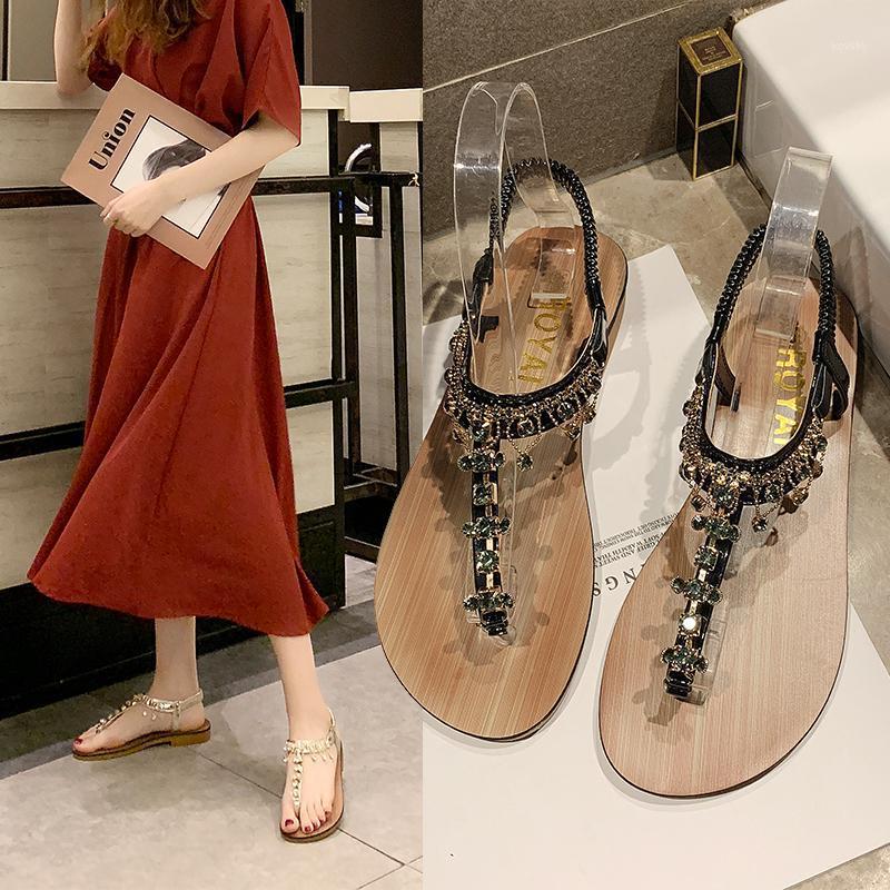 Women Summer Fashion Gemstone Beaded Sandals Bohemian Style Flats Ladies Wood Grain Flip Flops Breathable Beach Roman Shoes1, Black
Women Summer Fashion Gemstone Beaded Sandals Bohemian Style Flats Ladies Wood Grain Flip Flops Breathable Beach Roman Shoes1, Black