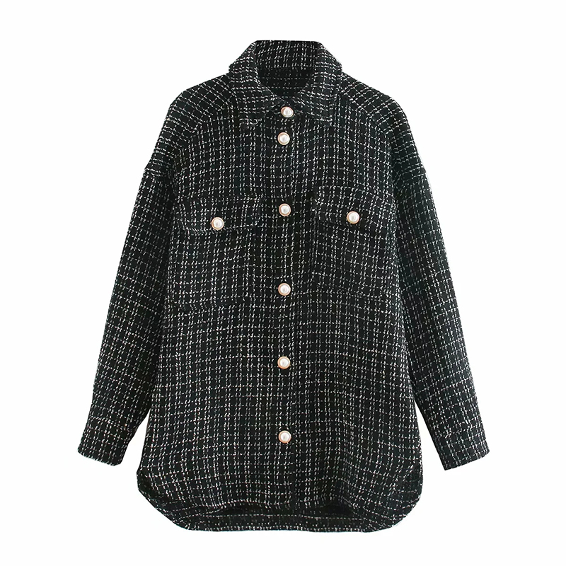 2021 New Tweed Vintage Women Oversize Chess Shirts Spring-autumn Chic Streetwear Ladies Loose Stylish Girly Shirt Outfit LV0I, Beige
2021 New Tweed Vintage Women Oversize Chess Shirts Spring-autumn Chic Streetwear Ladies Loose Stylish Girly Shirt Outfit LV0I, Beige