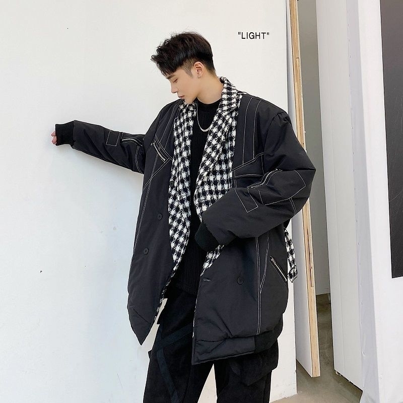 2021 Men's Casual Oversize Jackets Winter New Man Plaid Korean Streetwear Warm Coats Thicken Fashion Male Clothing Ogl8, Black
2021 Men's Casual Oversize Jackets Winter New Man Plaid Korean Streetwear Warm Coats Thicken Fashion Male Clothing Ogl8, Black