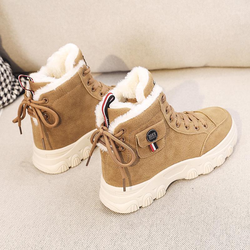 Tenis Feminino 2021 Winter New Fashion Black Velvet Warm Comfortable Lace-up Boots Thick Soled Waterproof Femmes Boots1
Tenis Feminino 2021 Winter New Fashion Black Velvet Warm Comfortable Lace-up Boots Thick Soled Waterproof Femmes Boots1