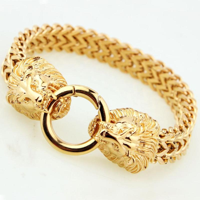Lion Heads Bracelets For Men Stainless Steel Mens Metal Bracelets & Bangles 2021 Armband Friendship Jewellery Dropshipping
Lion Heads Bracelets For Men Stainless Steel Mens Metal Bracelets & Bangles 2021 Armband Friendship Jewellery Dropshipping