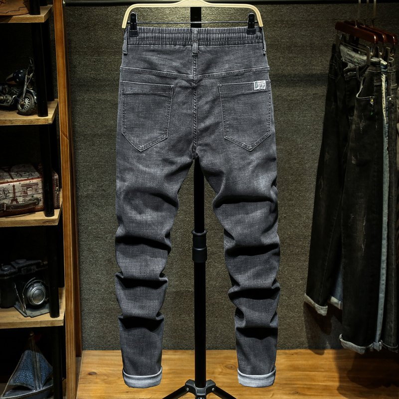 Plus Size 7XL 8XL 9XL 10XL Men's Harem Jeans Autumn New Fashion Casual Elastic Waist Denim Pants Streetwear Trousers Male 201223