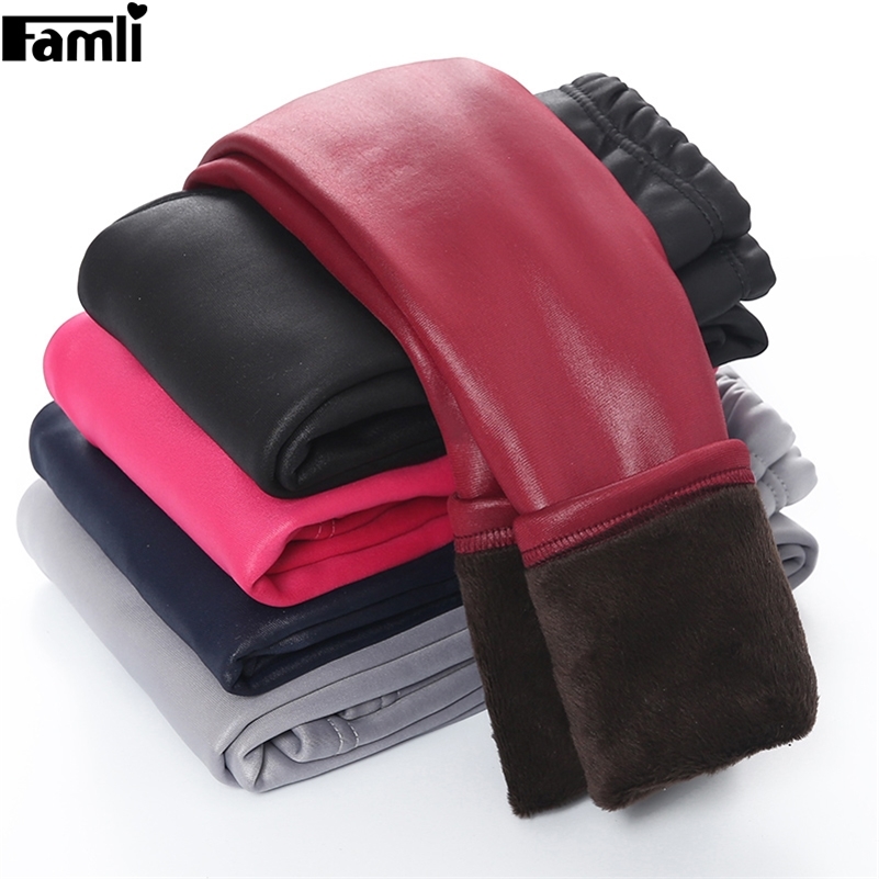Baby Girls Winter Leggings Kids Girl Spring Warm Thick Mid Elastic Skinny Full Pencil Pants Children Solid Faux Leather Trousers LJ201019, Black
Baby Girls Winter Leggings Kids Girl Spring Warm Thick Mid Elastic Skinny Full Pencil Pants Children Solid Faux Leather Trousers LJ201019, Black