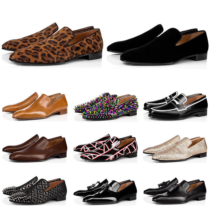 High quality fashion mens loafers shoes red bottoms black brown suede Patent Leather Rivets loafer Dress Wedding Business shoes size 39-47, #20
High quality fashion mens loafers shoes red bottoms black brown suede Patent Leather Rivets loafer Dress Wedding Business shoes size 39-47, #20