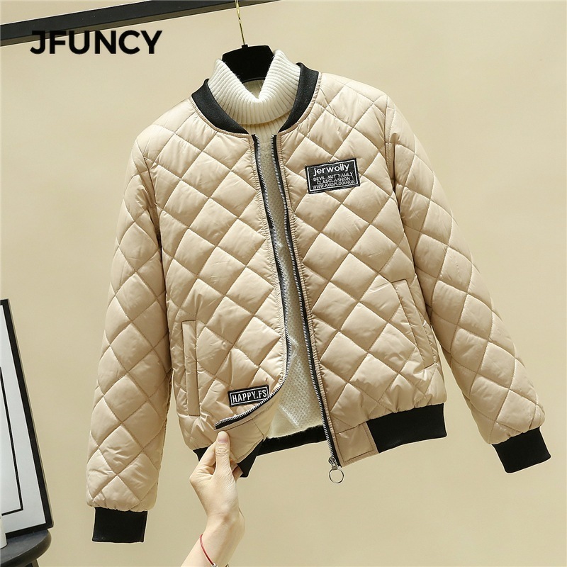 JFUNCY Winter Light Jacket for Women Korean Woman Parkas Female Thin Jackets Coats Plus Size Women's Jacket Cotton Outwear 200928