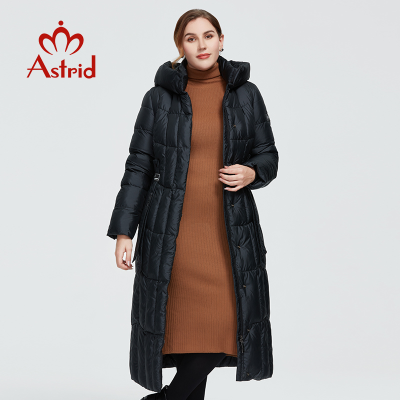 Astrid New Winter Women's coat women long warm parka Plaid fashion thick Jacket hooded large sizes female clothing 9546 201019