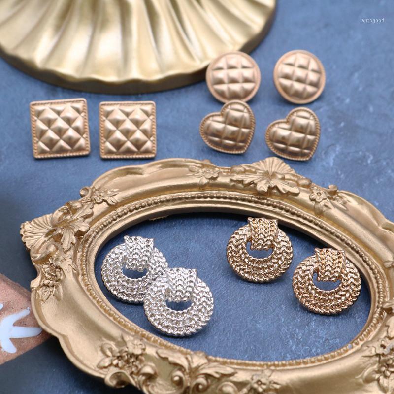 Stud Korea Elegant Style Geometry Pretty Brincos Girls Alloy Retro Texture Jewelry Small Earrings For Women1
Stud Korea Elegant Style Geometry Pretty Brincos Girls Alloy Retro Texture Jewelry Small Earrings For Women1