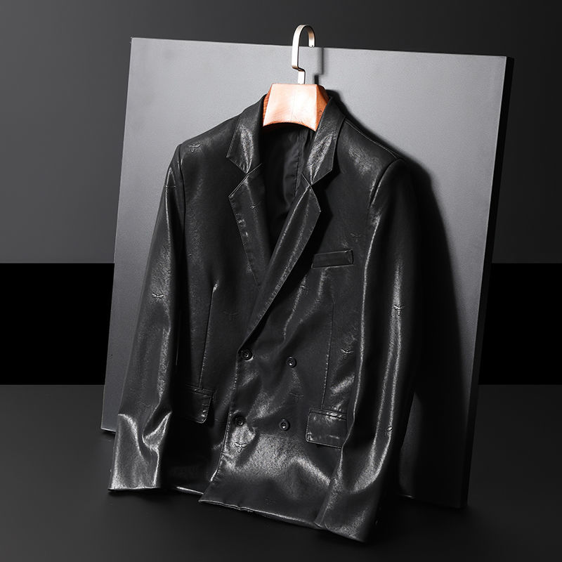 Male Autumn 2021 Fine New Winter Pure Small Bee Single Breasted Leather Suit Young Men's Clothes AITT, Black
Male Autumn 2021 Fine New Winter Pure Small Bee Single Breasted Leather Suit Young Men's Clothes AITT, Black
