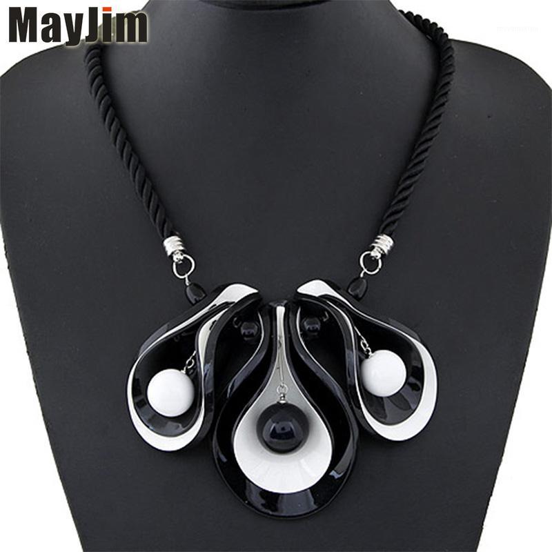 Statement necklace fashion women 2020 collar big Rope chain horn leaf bead chocker necklaces & pendants Jewelry accessories1
Statement necklace fashion women 2020 collar big Rope chain horn leaf bead chocker necklaces & pendants Jewelry accessories1