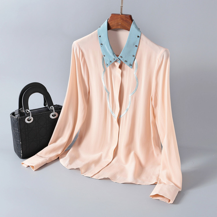2020 Shirts Breasted New Fashion Tops Contrast Color Amends Cardigan Temperament Early Female Spring E29g, Orange.
2020 Shirts Breasted New Fashion Tops Contrast Color Amends Cardigan Temperament Early Female Spring E29g, Orange.