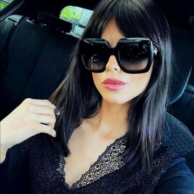 Fashion luxury designer oversized square stylish women sunglasses uv proof clear lenses solid frame with case box cleaning cloth
Fashion luxury designer oversized square stylish women sunglasses uv proof clear lenses solid frame with case box cleaning cloth