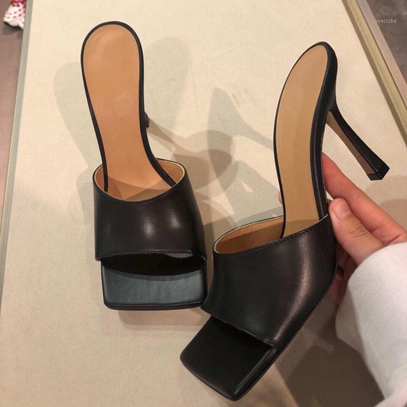 Leather Genuine Square Toe Women High Heel Slippers Summer Peep Toe Roman Shoes Luxury Designers Outdoor Slippers 2020 New Women1, As pic
Leather Genuine Square Toe Women High Heel Slippers Summer Peep Toe Roman Shoes Luxury Designers Outdoor Slippers 2020 New Women1, As pic