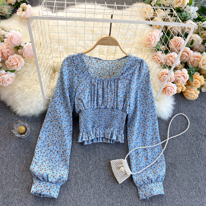 2021 New Singreiny feminine chiffon floral print spring turtleneck puff short thin tops elastic ruched blouses IXEE, Orange
2021 New Singreiny feminine chiffon floral print spring turtleneck puff short thin tops elastic ruched blouses IXEE, Orange