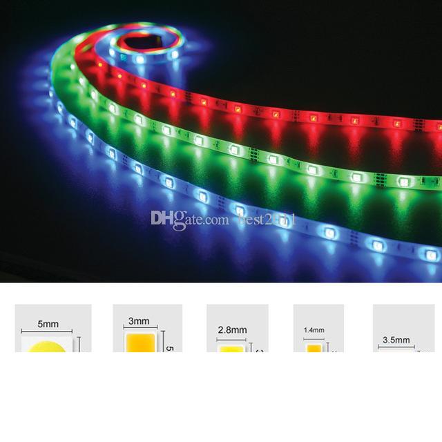 

LED Strip Lights 5050 3528 5630 3014 2835 SMD Warm White Red Green Blue RGB Flexible 5M Roll 300 Leds Ribbon Waterproof Non-waterproof