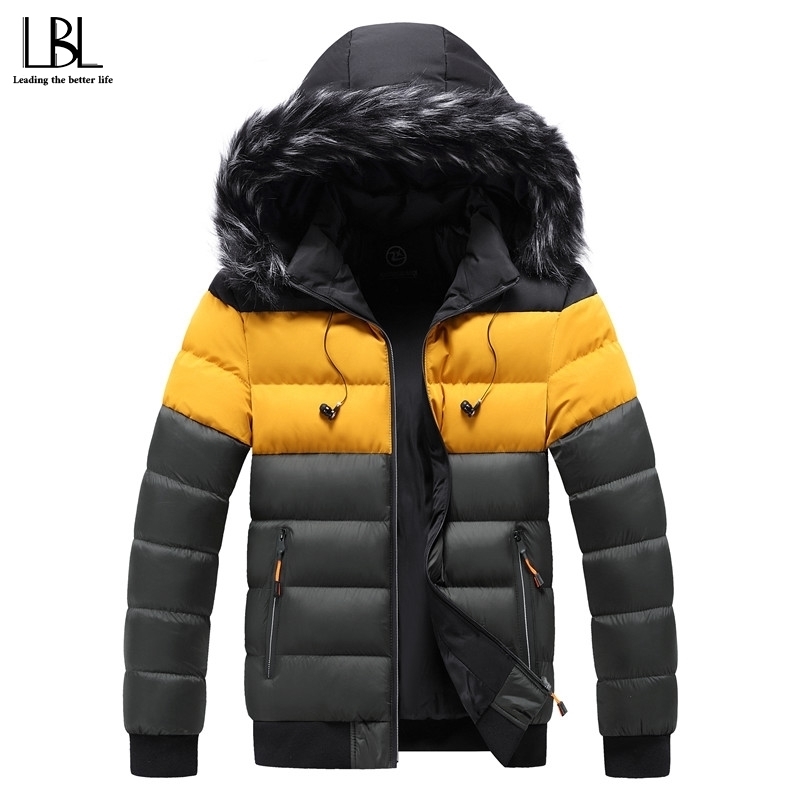 Men Parkas Winter New Casual Warm Thick Waterproof Jacket Coat Men New Autumn Outwear Windproof Hat Parkas Jacket Men 5XL 201027