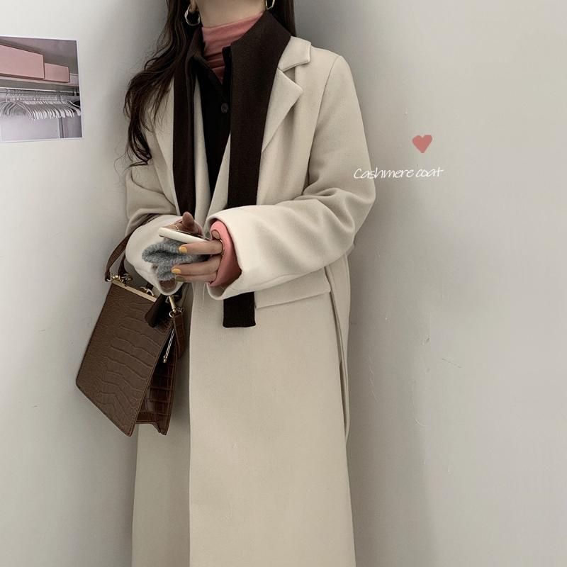 Women Winter Vintage Patchwork Long Cashmere Blazer Coat Jacket Mandarin Collar Wool Overcoat with Belt Cotton Liner Cardigan, Beige
Women Winter Vintage Patchwork Long Cashmere Blazer Coat Jacket Mandarin Collar Wool Overcoat with Belt Cotton Liner Cardigan, Beige