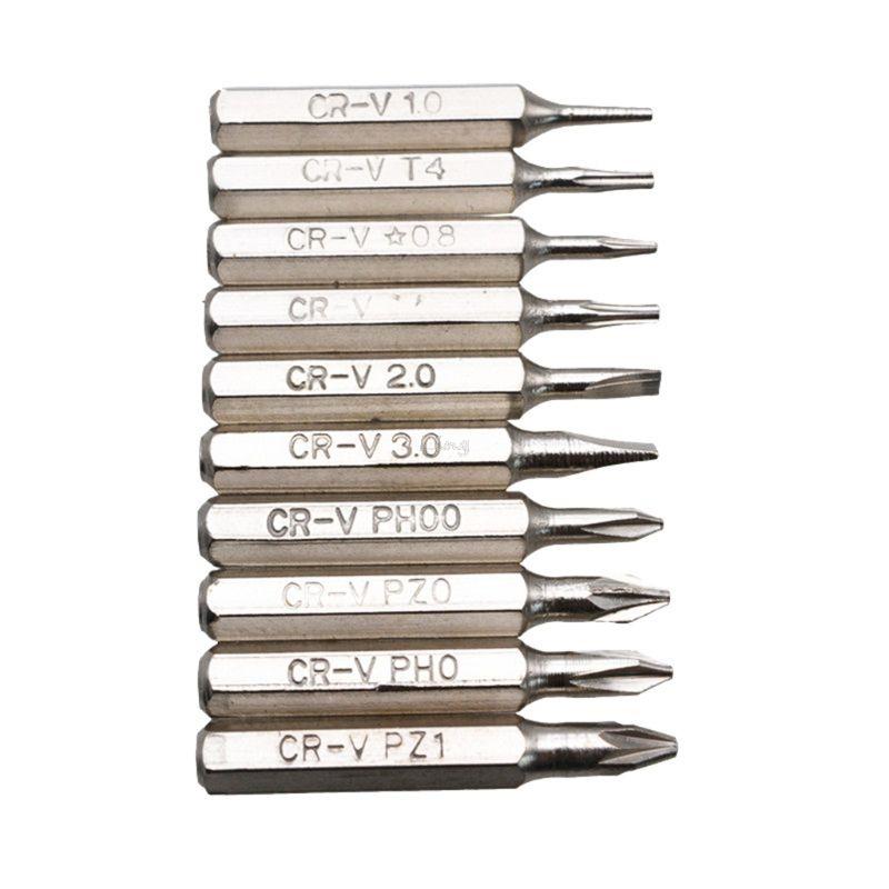 10pcs 28mm Magnetic Precision Screwdriver Bit Set PH00 PH0 Z1 Z0 3.0 2.0 1.0 T5 T4 0.8 Multifunctional Hex Torx Head Repair
10pcs 28mm Magnetic Precision Screwdriver Bit Set PH00 PH0 Z1 Z0 3.0 2.0 1.0 T5 T4 0.8 Multifunctional Hex Torx Head Repair