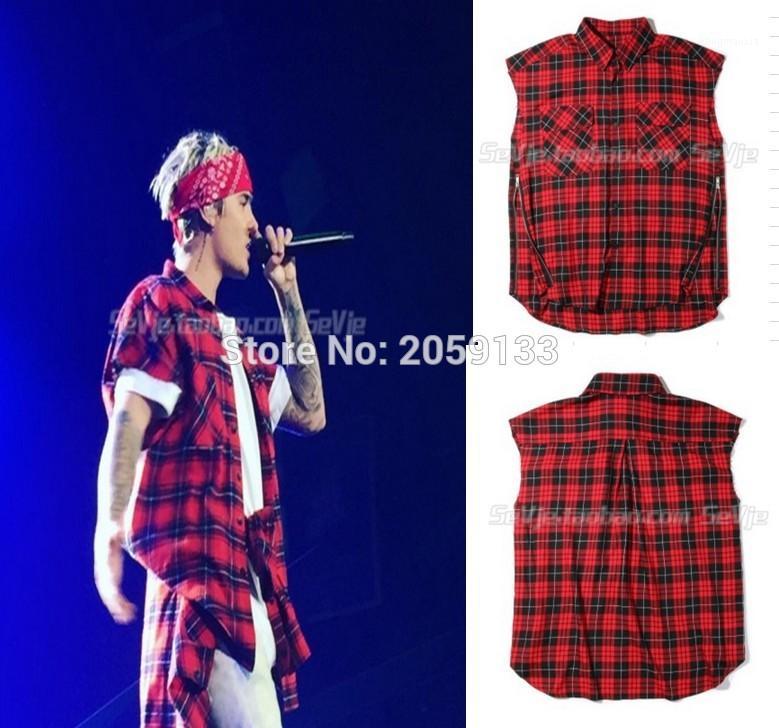 Wholesale- hip hop mens dress shirts tartan brand clothing clothes short sleeve red plaid men shirt1
Wholesale- hip hop mens dress shirts tartan brand clothing clothes short sleeve red plaid men shirt1