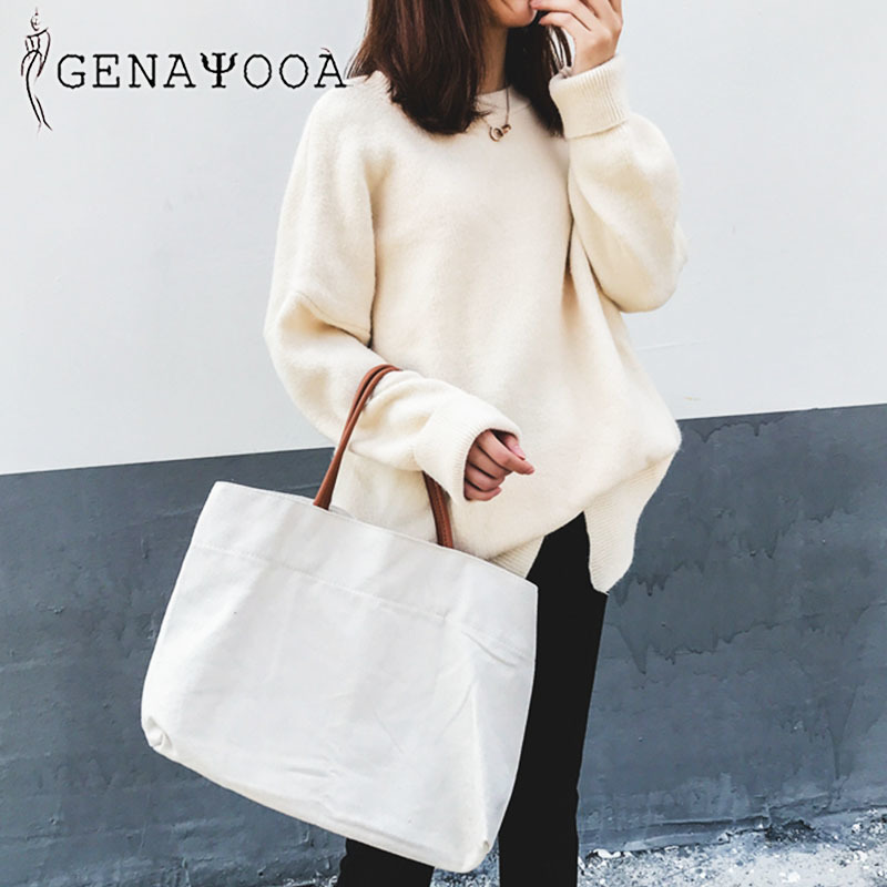 Genayooa Loose Korean Sweater Women Knitting Winter Autumn Casual Pullover Jumper Women's Sweaters O-neck Harajuku Chic 201109