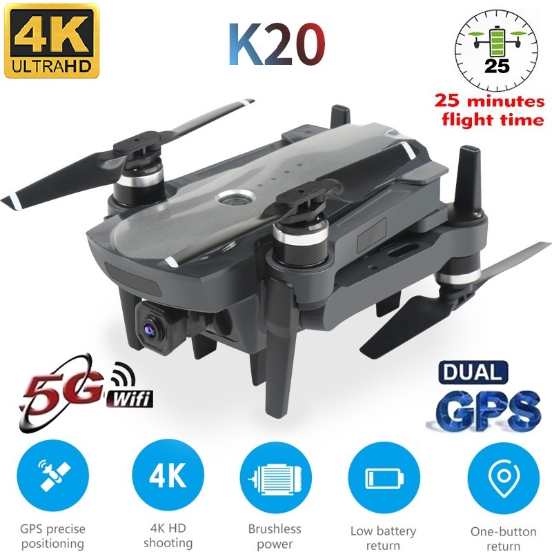 LSRC Gps Drone K20 5G HD 4K Camera Professional 1800m Image Transmission Brushless Motor Foldable Quadcopter RC Dron Gift, K20 4k silver 1b epp
LSRC Gps Drone K20 5G HD 4K Camera Professional 1800m Image Transmission Brushless Motor Foldable Quadcopter RC Dron Gift, K20 4k silver 1b epp
