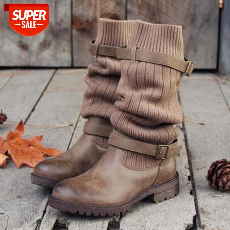 Lucyever Vintage Buckle Pu Leather Knee High Boots Women Patchwork Knitting Elastic Western Boots Woman Low Heel Plus Size Shoes #Cu7k, Black
Lucyever Vintage Buckle Pu Leather Knee High Boots Women Patchwork Knitting Elastic Western Boots Woman Low Heel Plus Size Shoes #Cu7k, Black