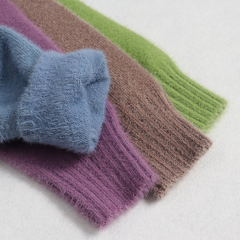 GIGOGOU Geomatric mink cashmere Women's Sweater Korea Style Elegant Thick Warm Turtlenecks Fall Winter Soft Female Jumper Top 201023