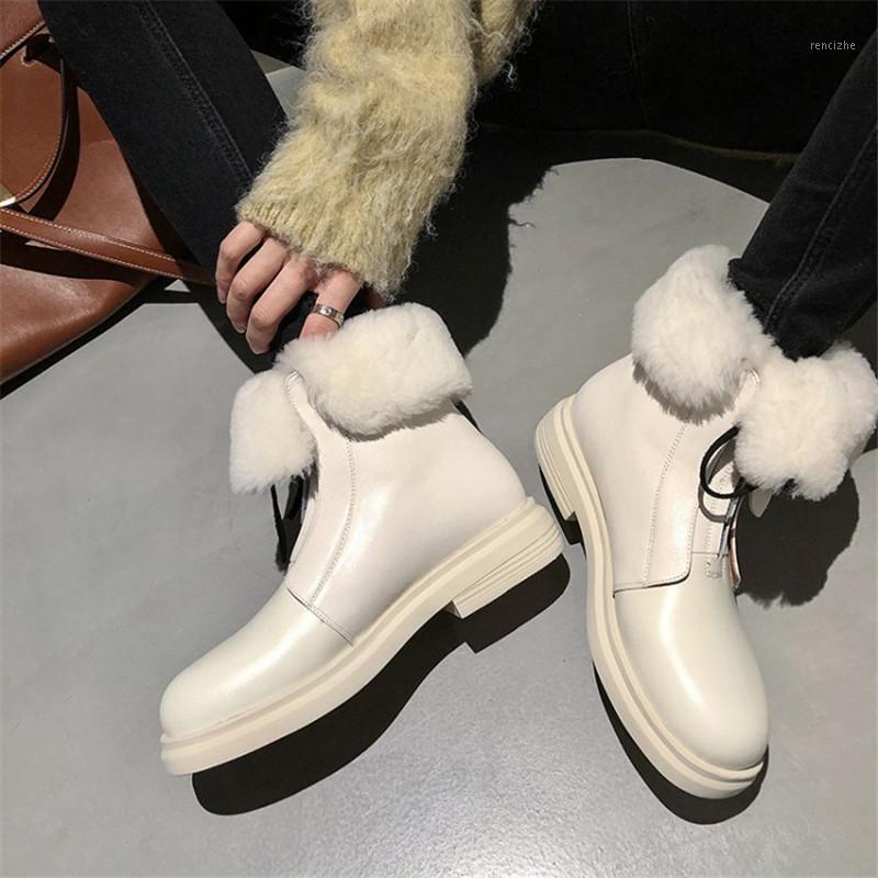 PXELENA Luxury Genuine Leather Real Wool Fur Snow Boots Women 2021 Winter Warm Plush Low Heels Shoes Front Zipper Waterproof 401, Black
PXELENA Luxury Genuine Leather Real Wool Fur Snow Boots Women 2021 Winter Warm Plush Low Heels Shoes Front Zipper Waterproof 401, Black