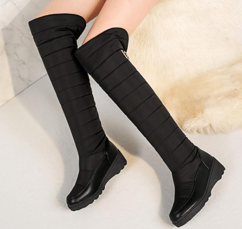 Sapato Feminino Women Boots Knee High Wedge Shoes Woman Mid Med Heels Winter Down Snow Warm Booties Casual Chaussure XZ1816661, Black
Sapato Feminino Women Boots Knee High Wedge Shoes Woman Mid Med Heels Winter Down Snow Warm Booties Casual Chaussure XZ1816661, Black