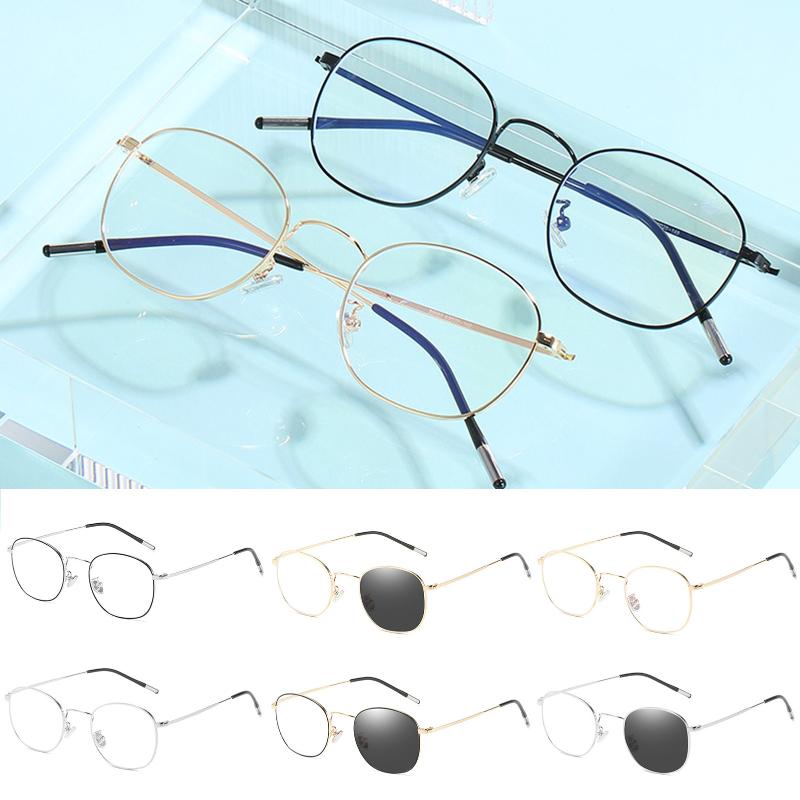 Metal Round Frame Blue Light Color Changing Flat Glasses Fashion Simple Glasses For Women Men LXH
Metal Round Frame Blue Light Color Changing Flat Glasses Fashion Simple Glasses For Women Men LXH