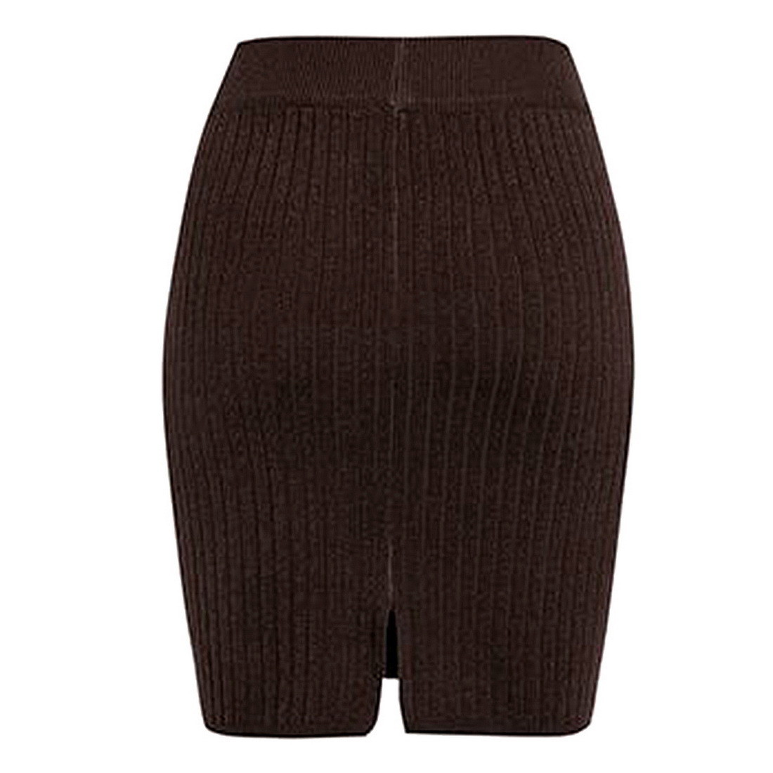 Muyogrt Women Office Midi Pencil Skirt Stretch Bodycon Tube Ladies Solid Skinny Knitted High Waist Autumn Fashion Hot 201110