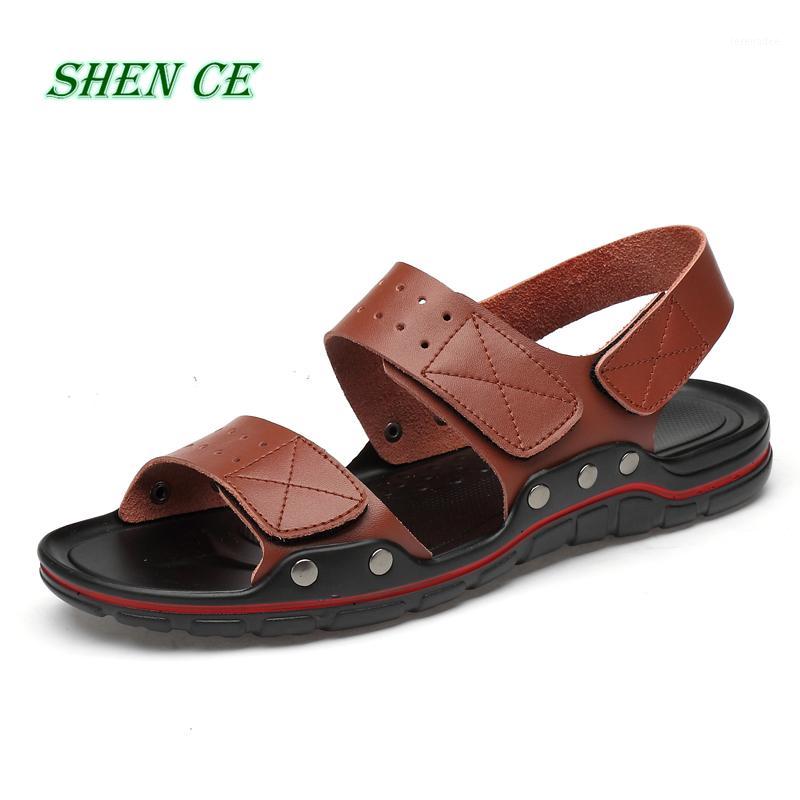 Men Sandals Leather Summer Beach Shoes Men's Sandal Shoes Soft Bottom Male Roman Comfortable Outdoor Sneakers Big Size 39-501, Black
Men Sandals Leather Summer Beach Shoes Men's Sandal Shoes Soft Bottom Male Roman Comfortable Outdoor Sneakers Big Size 39-501, Black