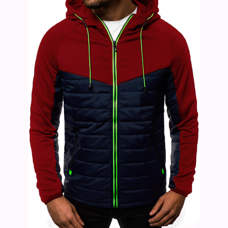 New Casual Hoody Spliced Jacket Men Hoodies Sweatshirts Fashion Coat Hooded Cardigan Plus Fleece Clothes T200106