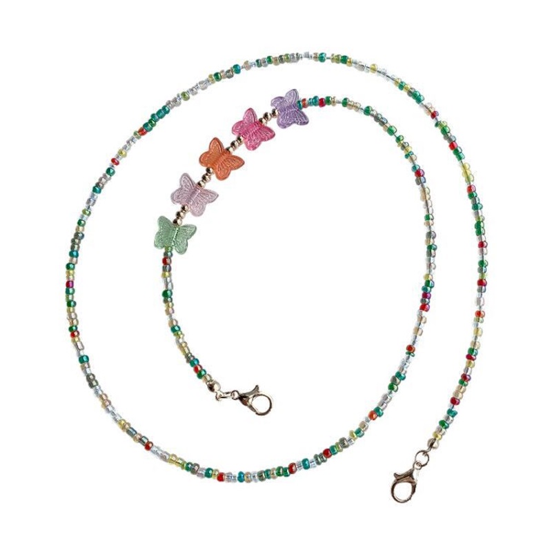 Butterfly Mask Rope Holder Hanging Fashion Beads Accesories Colorful Glasses Children Chain Loss Prevention High Quality 3 5lx K2
Butterfly Mask Rope Holder Hanging Fashion Beads Accesories Colorful Glasses Children Chain Loss Prevention High Quality 3 5lx K2