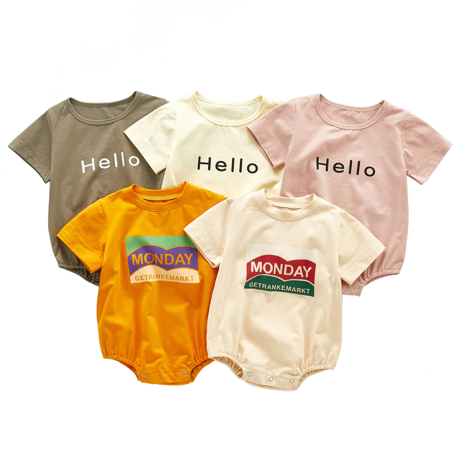 ANG Quality INS Kids Baby Rompers Pure Cotton Jumpsuit Infant Summer Short Sleeve Hello Oneises Newborn Romper Climb Clothes
ANG Quality INS Kids Baby Rompers Pure Cotton Jumpsuit Infant Summer Short Sleeve Hello Oneises Newborn Romper Climb Clothes