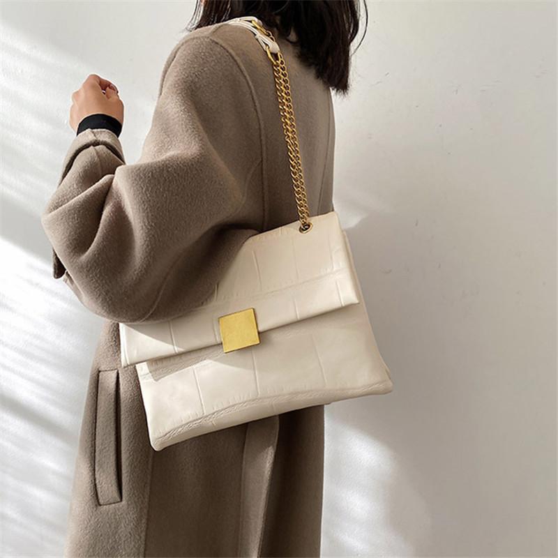 Women Shoulder Bag Artificial Leather New Female Daily Bag Fashion Designer Youth Purses And Handbags Luxury Chain 2021 White, Khaki
Women Shoulder Bag Artificial Leather New Female Daily Bag Fashion Designer Youth Purses And Handbags Luxury Chain 2021 White, Khaki