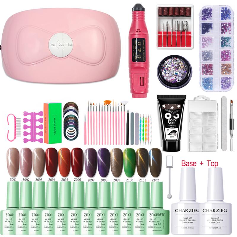 Gel Nail Polish Set 54W UV Lamp Nail 12Colors With Drill Machine Manicure Extension Gel Diy Full Set Everything For Manicure
Gel Nail Polish Set 54W UV Lamp Nail 12Colors With Drill Machine Manicure Extension Gel Diy Full Set Everything For Manicure