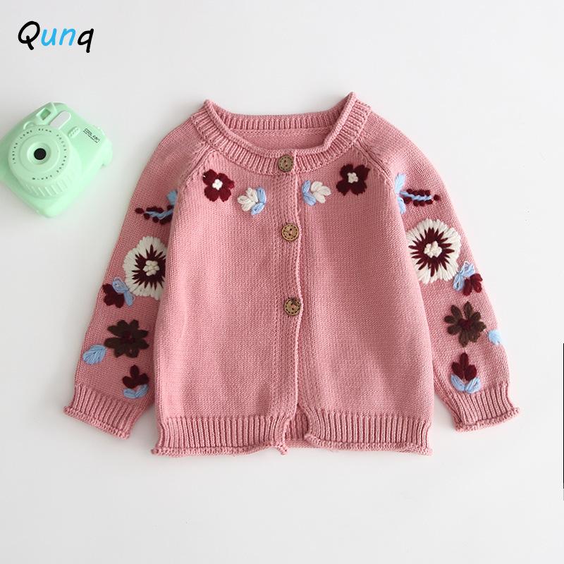 Qunq Baby Girls Sweater High Quality Flower Embroidery Infant Cardigan 2021 New Spring Knitted Newborns Tops Clothes, Pink
Qunq Baby Girls Sweater High Quality Flower Embroidery Infant Cardigan 2021 New Spring Knitted Newborns Tops Clothes, Pink