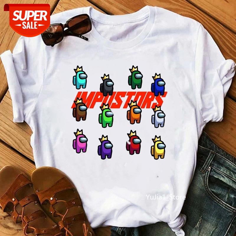 Crown Game Among Us Tshirts Women Funny Impostor Graphic T Shirt Camisetas Mujer Vogue Summer Style Tee Shirt Femme Streetwear #tB3V, White
Crown Game Among Us Tshirts Women Funny Impostor Graphic T Shirt Camisetas Mujer Vogue Summer Style Tee Shirt Femme Streetwear #tB3V, White