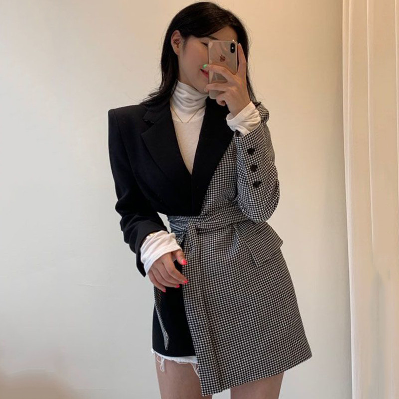 2021 New Blazers for Korean Retro Woman Mid-length Chess Twotwin Style Ladies Autumn Jacketfashion Chic High Sashed Blazer JN1Y, Multi
2021 New Blazers for Korean Retro Woman Mid-length Chess Twotwin Style Ladies Autumn Jacketfashion Chic High Sashed Blazer JN1Y, Multi