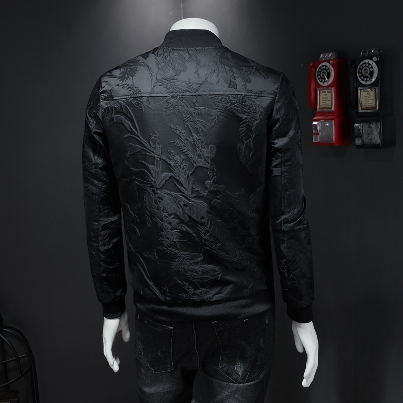 Paisely Floral Jacket Men Vintage Business Bomber Jacquard Jacket Men Fall Windbreaker Clothes Vintage Jacket Coat 4XL 201119