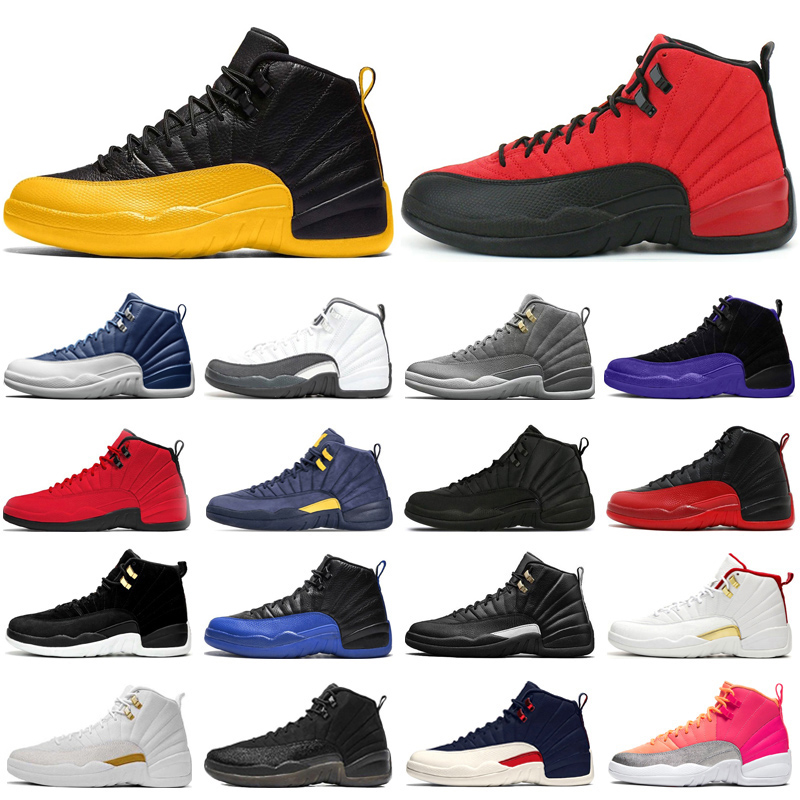 Jumpman 12s Basketball Shoes University Gold 12 Reverse Flu Game Dark Concord Wolf Grey Game Royal Mens Trainers Sports Sneakers Size 7-13
Jumpman 12s Basketball Shoes University Gold 12 Reverse Flu Game Dark Concord Wolf Grey Game Royal Mens Trainers Sports Sneakers Size 7-13