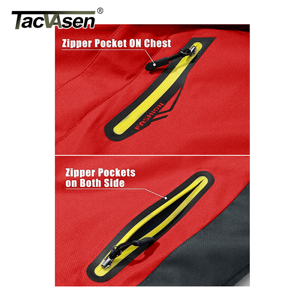 TACVASEN Winter 2-in-1 Jacket Men's Waterproof Ski Snow Jacket Coat Fleece Liner Windproof Hooded Mountain Coat Man Windbreaker 201130