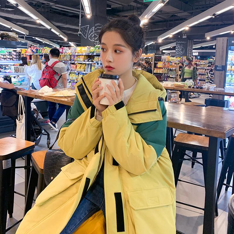 2020 New Winter Women Fashion Spliced Parka Thicken Hooded Warm Down Cotton Jacket Female Oversized Loose Outerwear Clothing Y20, Red blue
2020 New Winter Women Fashion Spliced Parka Thicken Hooded Warm Down Cotton Jacket Female Oversized Loose Outerwear Clothing Y20, Red blue