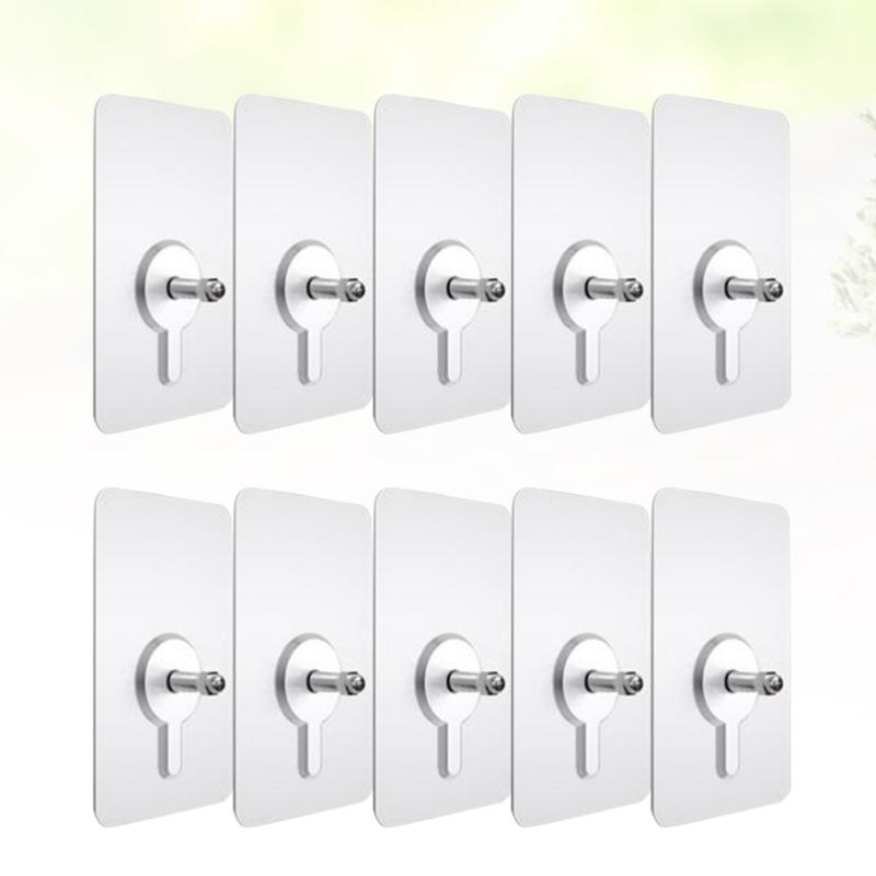 10pcs Punch-free Non-marking Screw Stickers Wall Picture Hook Invisible Traceless Hardwall Drywall Picture Hanging Kit for Pictu
10pcs Punch-free Non-marking Screw Stickers Wall Picture Hook Invisible Traceless Hardwall Drywall Picture Hanging Kit for Pictu
