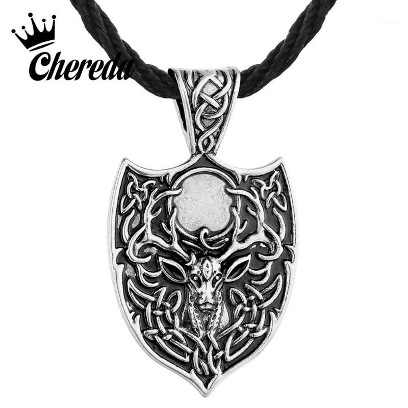 Pendant Necklaces Chereda Legendary Viking Aegishjalmur Amulet Large Double Deer Sekira Nordic Talisman Necklace1
Pendant Necklaces Chereda Legendary Viking Aegishjalmur Amulet Large Double Deer Sekira Nordic Talisman Necklace1