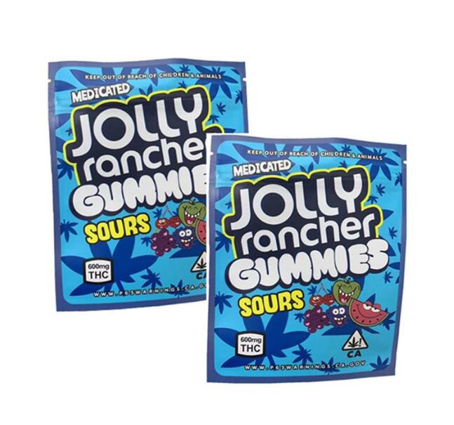 2021 new jolly rancher gummies sours Fruit flavor packaging bags 600mg California mylar plastic Packing smell proof bag candy aggh
2021 new jolly rancher gummies sours Fruit flavor packaging bags 600mg California mylar plastic Packing smell proof bag candy aggh