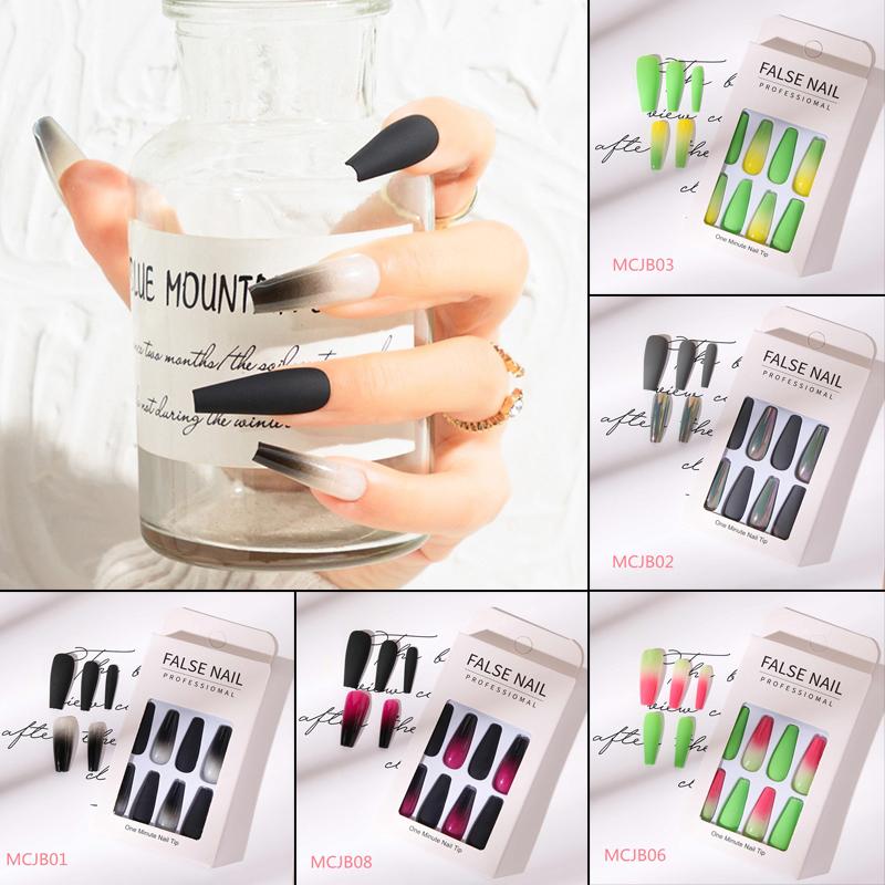 False Nails 24PCS Gradient Color Nail Patch Sweet Style Removable Long Paragraph Manicure Save Time With Jelly Gel TO, Red;gold
False Nails 24PCS Gradient Color Nail Patch Sweet Style Removable Long Paragraph Manicure Save Time With Jelly Gel TO, Red;gold