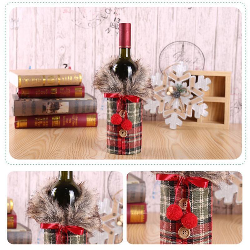 Christmas Wine Bottle Sweater Decorations New Wine Bottle Set Bow Linen Set Holiday Decoration Props 17X24cm1
Christmas Wine Bottle Sweater Decorations New Wine Bottle Set Bow Linen Set Holiday Decoration Props 17X24cm1
