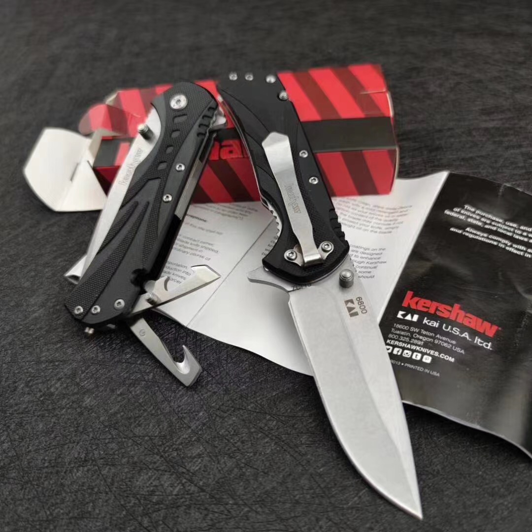 Kershaw 6800 blade material 7CR13MOV Quick opening knife G10 Handle Folding Knife Self Defense Edc Pocket Tactical Hunting knives
Kershaw 6800 blade material 7CR13MOV Quick opening knife G10 Handle Folding Knife Self Defense Edc Pocket Tactical Hunting knives