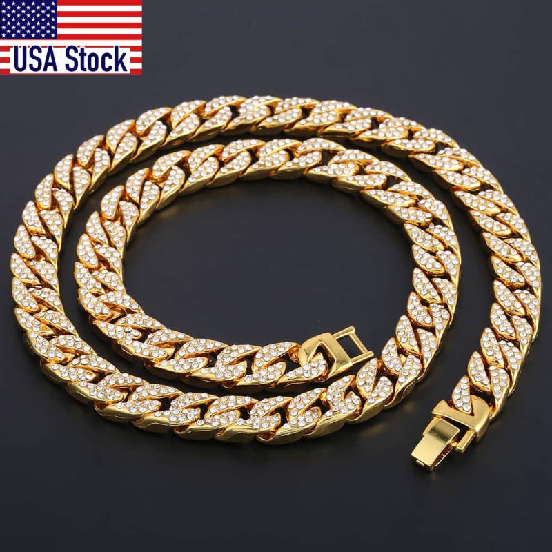 Hiphop 14mm Iced Out Paved Rhinestones Necklack Yellow Gold Filled Miami Curb Cuban Chain CZ Rapper For Men Jewelry GN432
Hiphop 14mm Iced Out Paved Rhinestones Necklack Yellow Gold Filled Miami Curb Cuban Chain CZ Rapper For Men Jewelry GN432